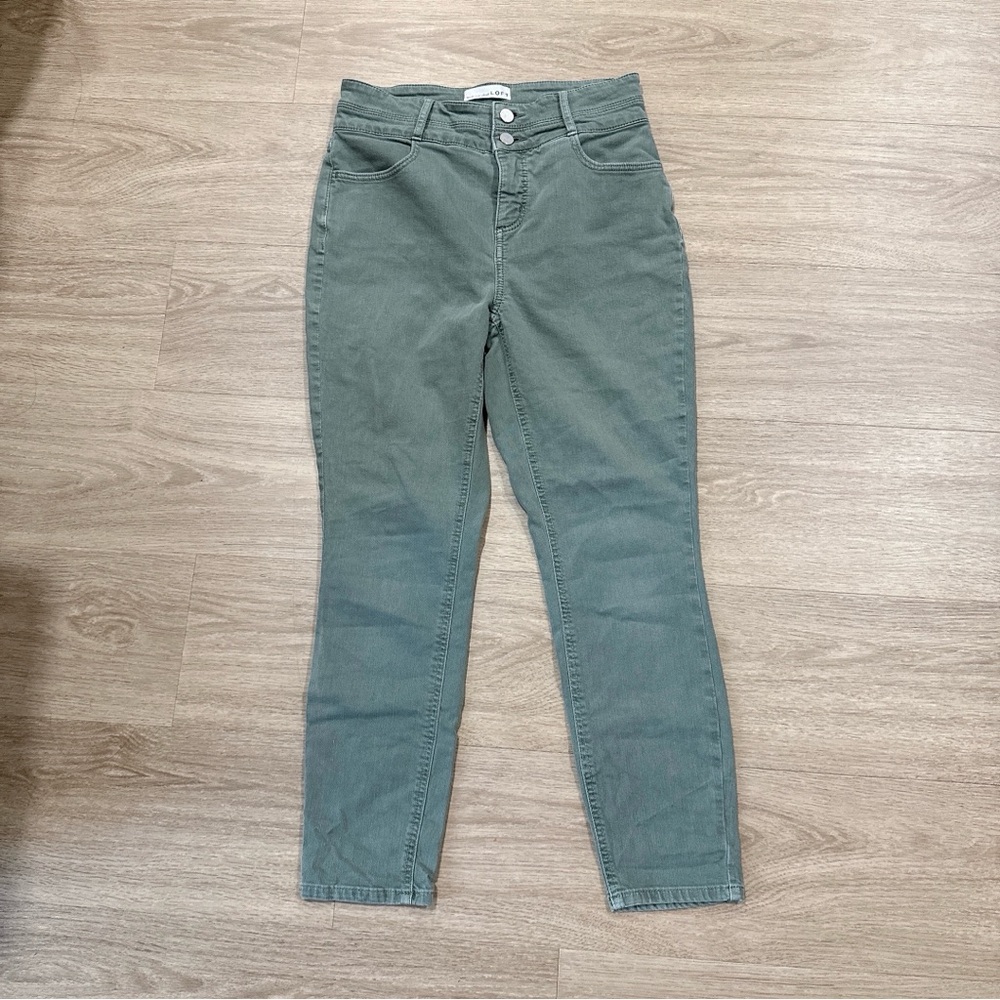 3 for $15 Loft Green Curvy High Waist Skinny Jeans Size 4